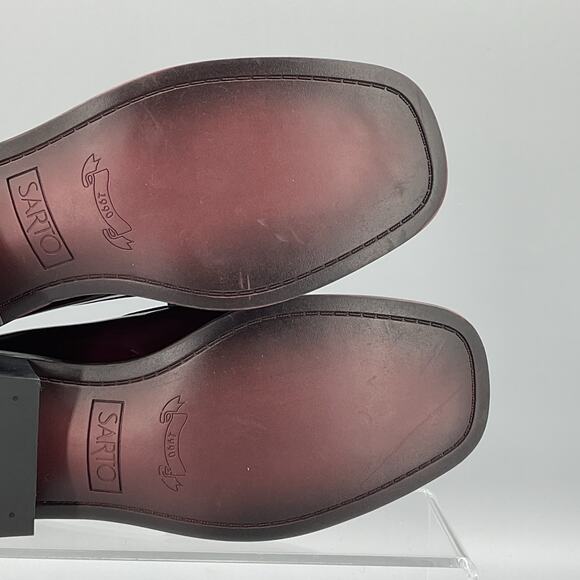 SARTO By Franco Sarto Burgundy and Cream Loafers - Picture 11 of 14